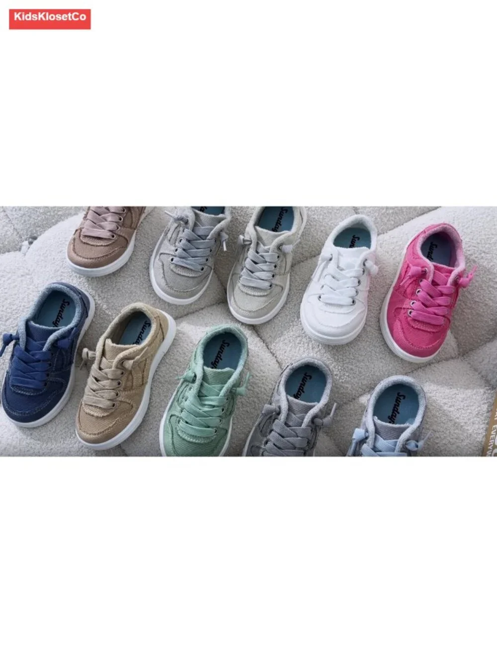 Kids Girls Canvas Sneakers Non-Slip Lace-Up Casual Lightweight Shoes